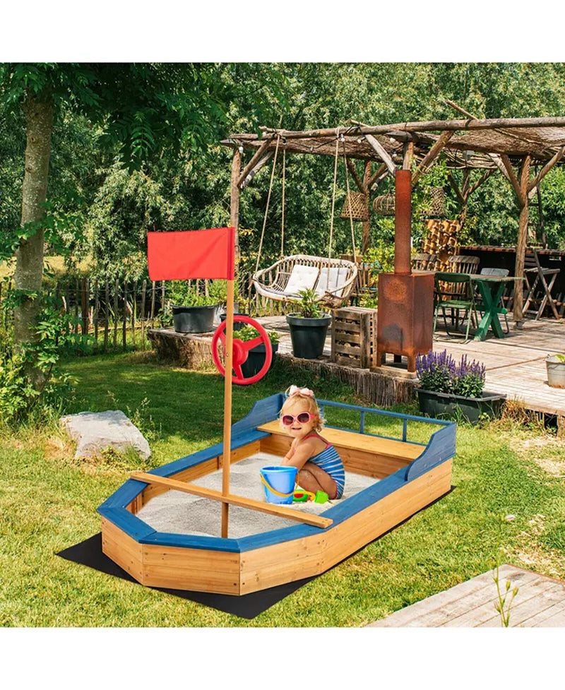 Pirate Ship Kids' Sandbox