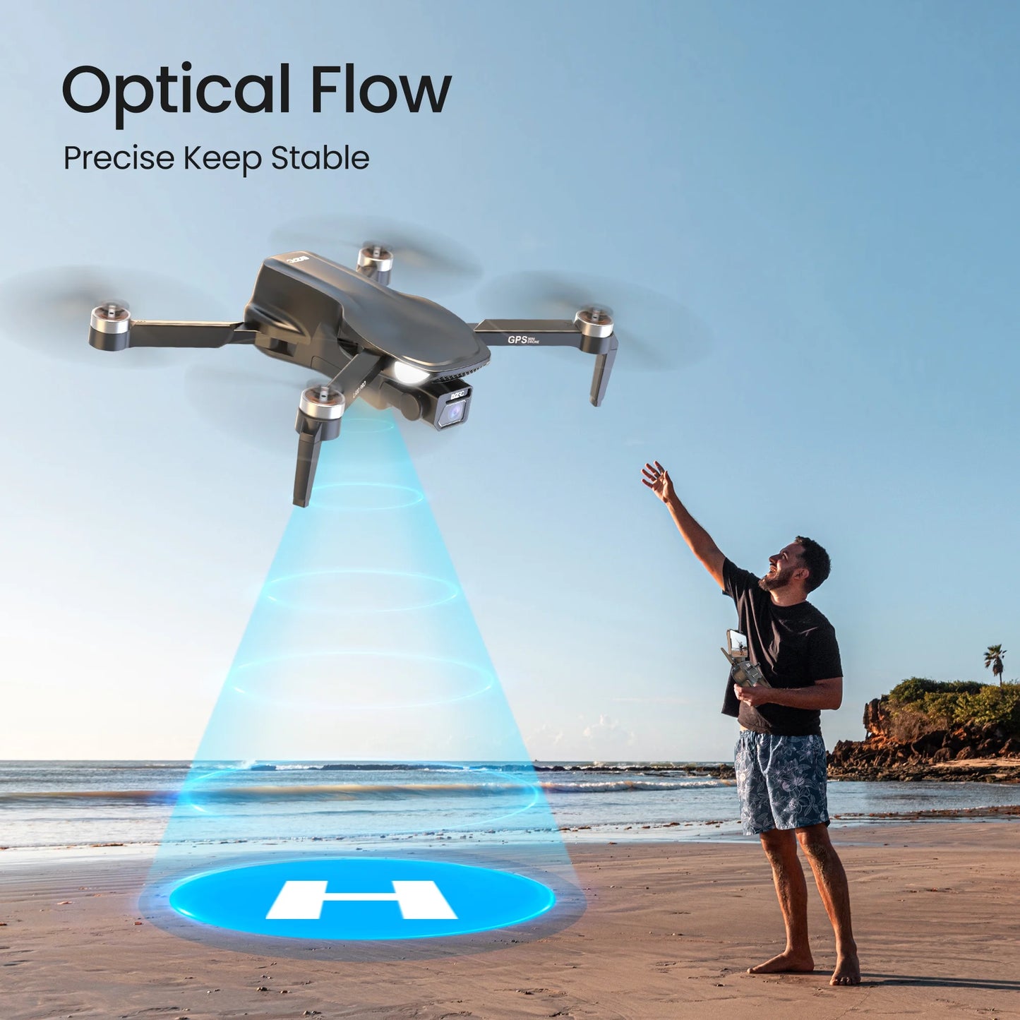 L500 Pro GPS Drone — 4K HD Camera, Brushless Motors, 5G WiFi FPV, Intelligent GPS Return, Dual Batteries