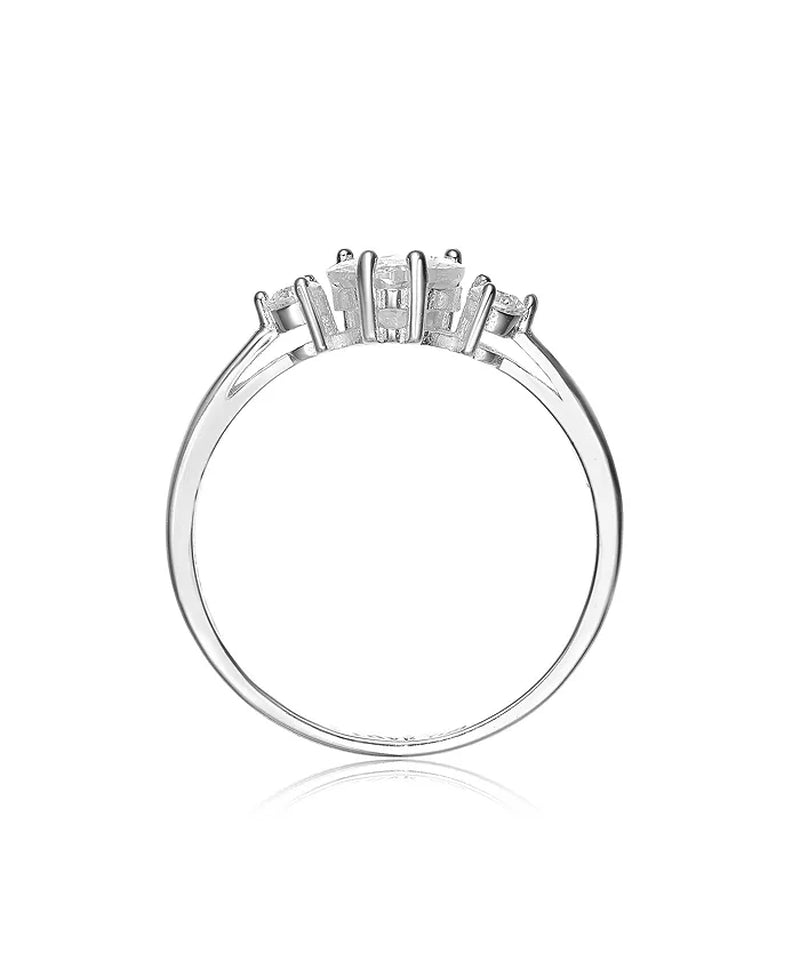 ‘I Love You’ CZ Three-Stone Ring