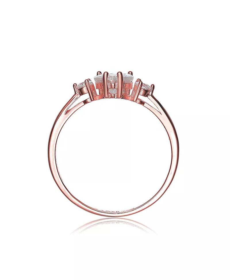 ‘I Love You’ CZ Three-Stone Ring