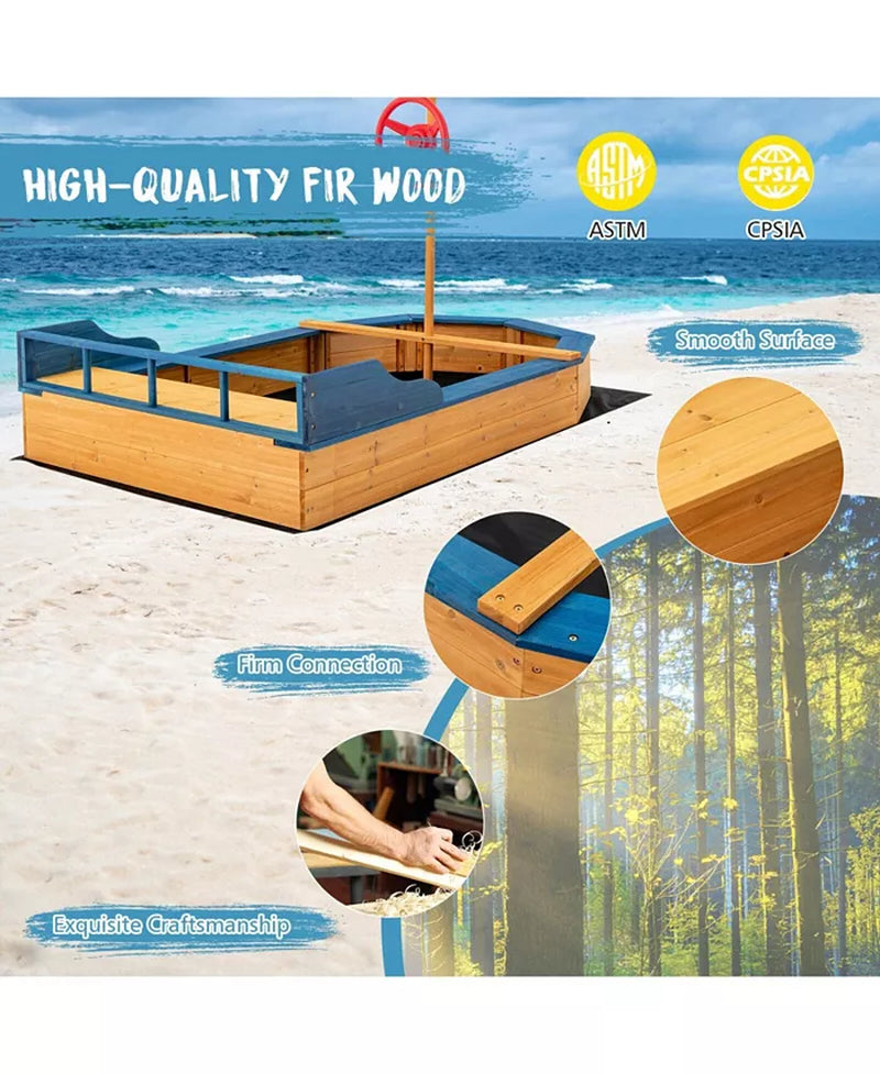 Pirate Ship Kids' Sandbox