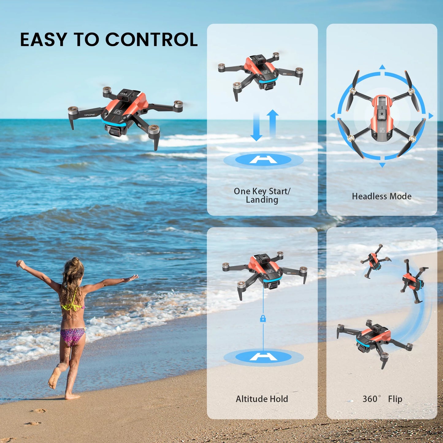 D99 GPS Drone — 8K UHD Camera, Foldable RC Quadcopter for Beginners and Adults