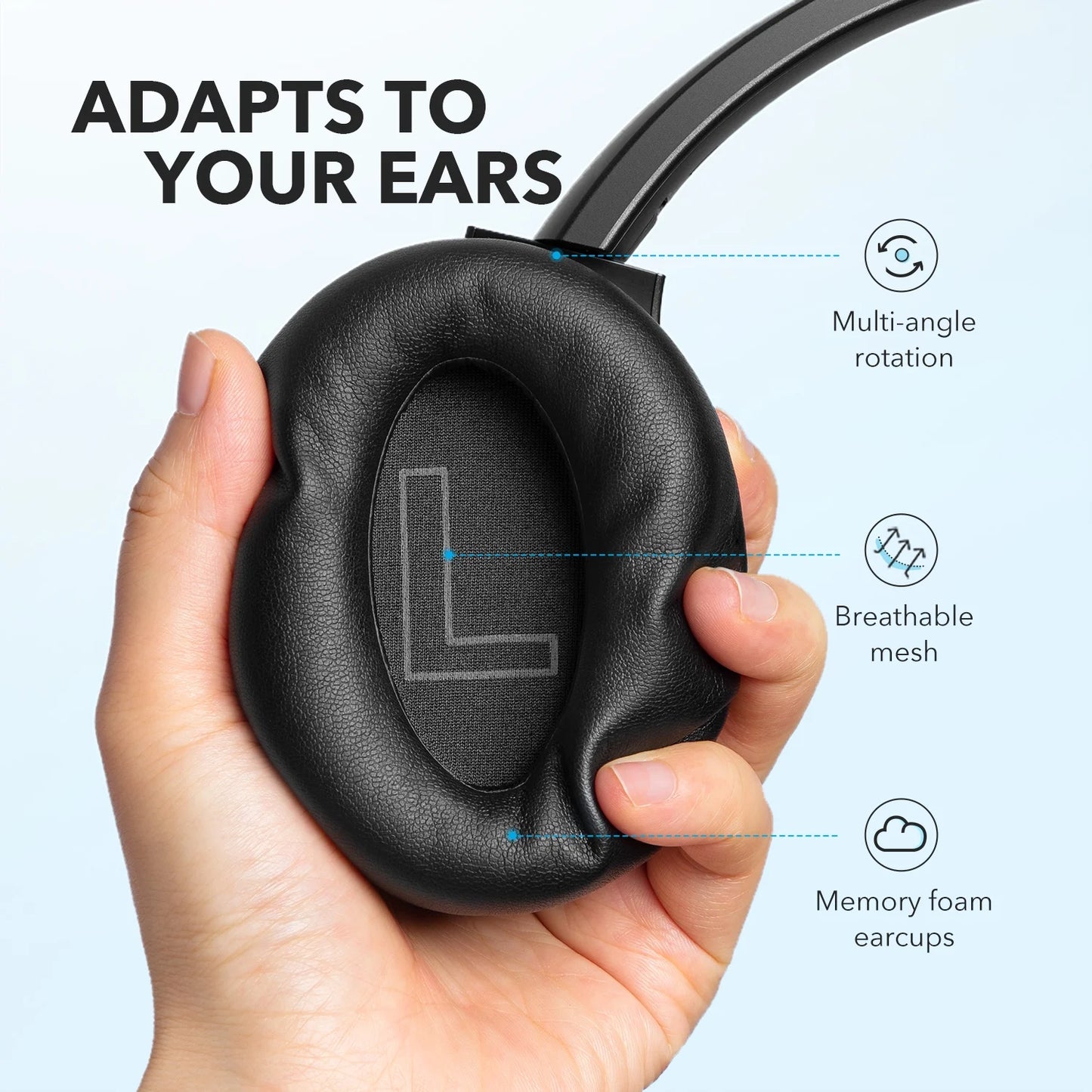 Life Q20+ SE Noise-Canceling Bluetooth Headphones