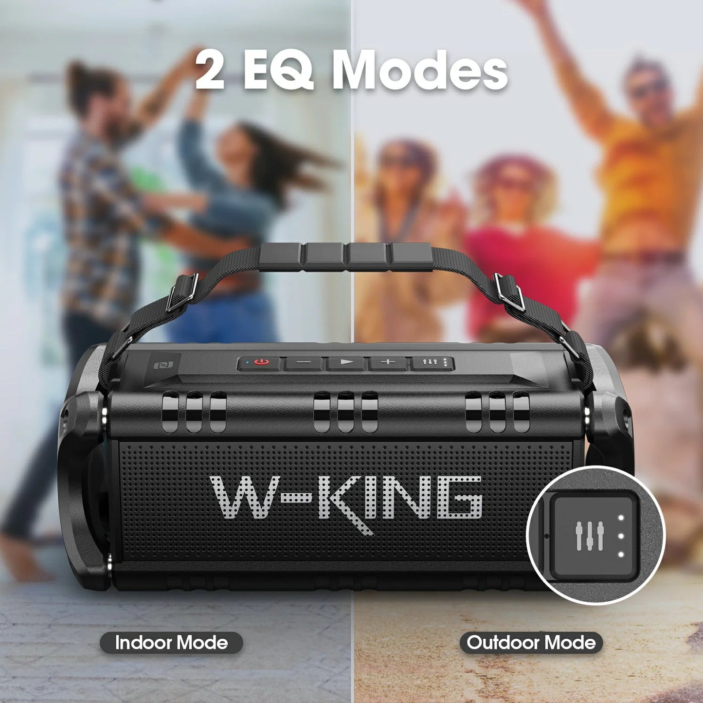 BoomBass 50W Bluetooth Speaker - Waterproof & 30H Playtime