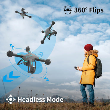 JY03 Drone — 1080P HD Camera FPV Quadcopter with Optical Flow Sensor and LED Lights