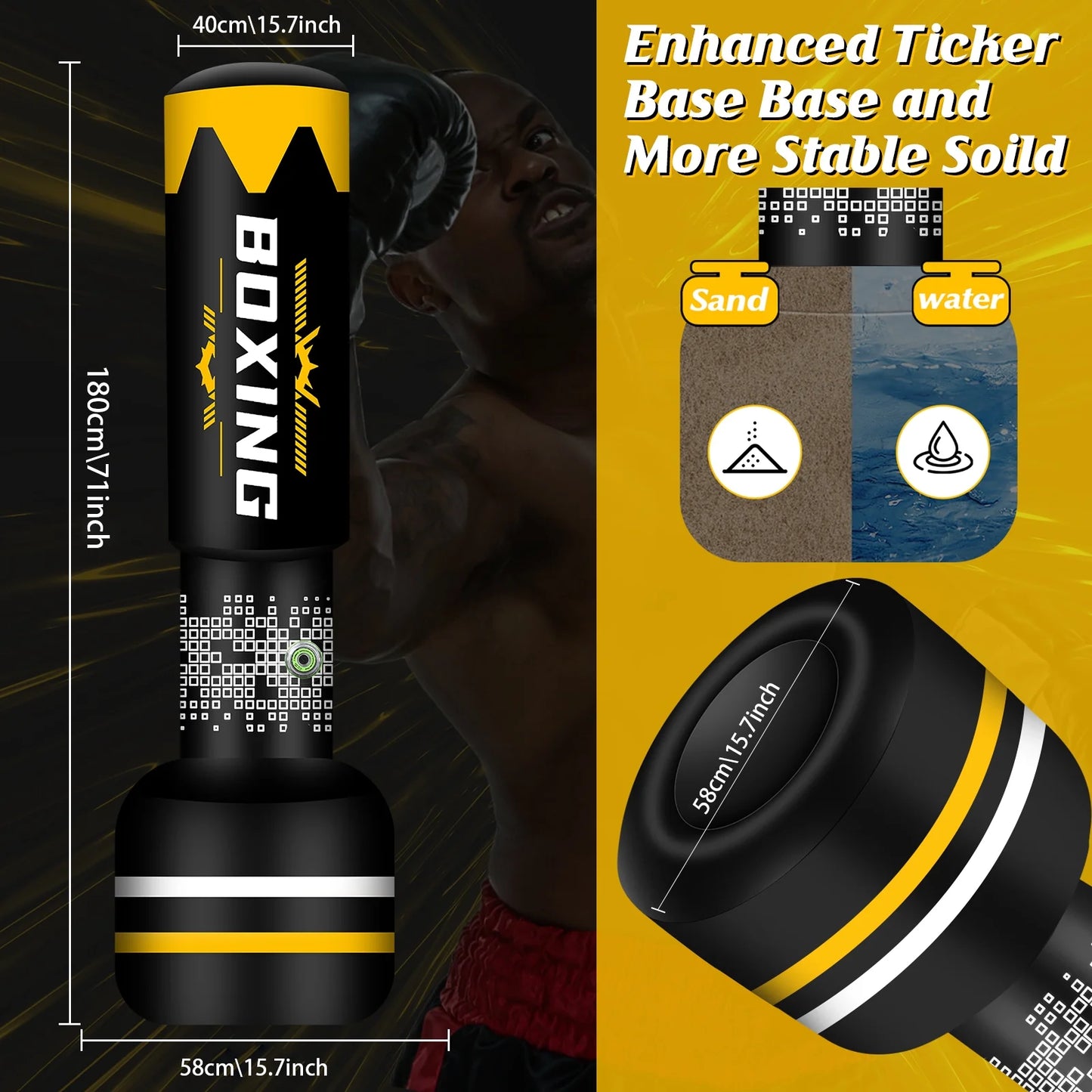 STRIKE+ Freestanding Boxing Bag Set