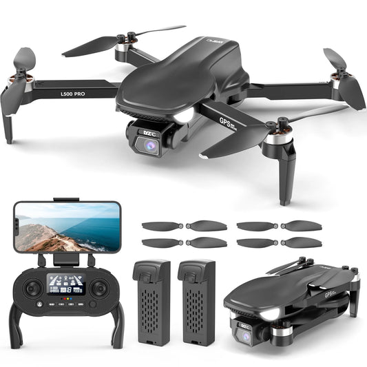 L500 Pro GPS Drone — 4K HD Camera, Brushless Motors, 5G WiFi FPV, Intelligent GPS Return, Dual Batteries