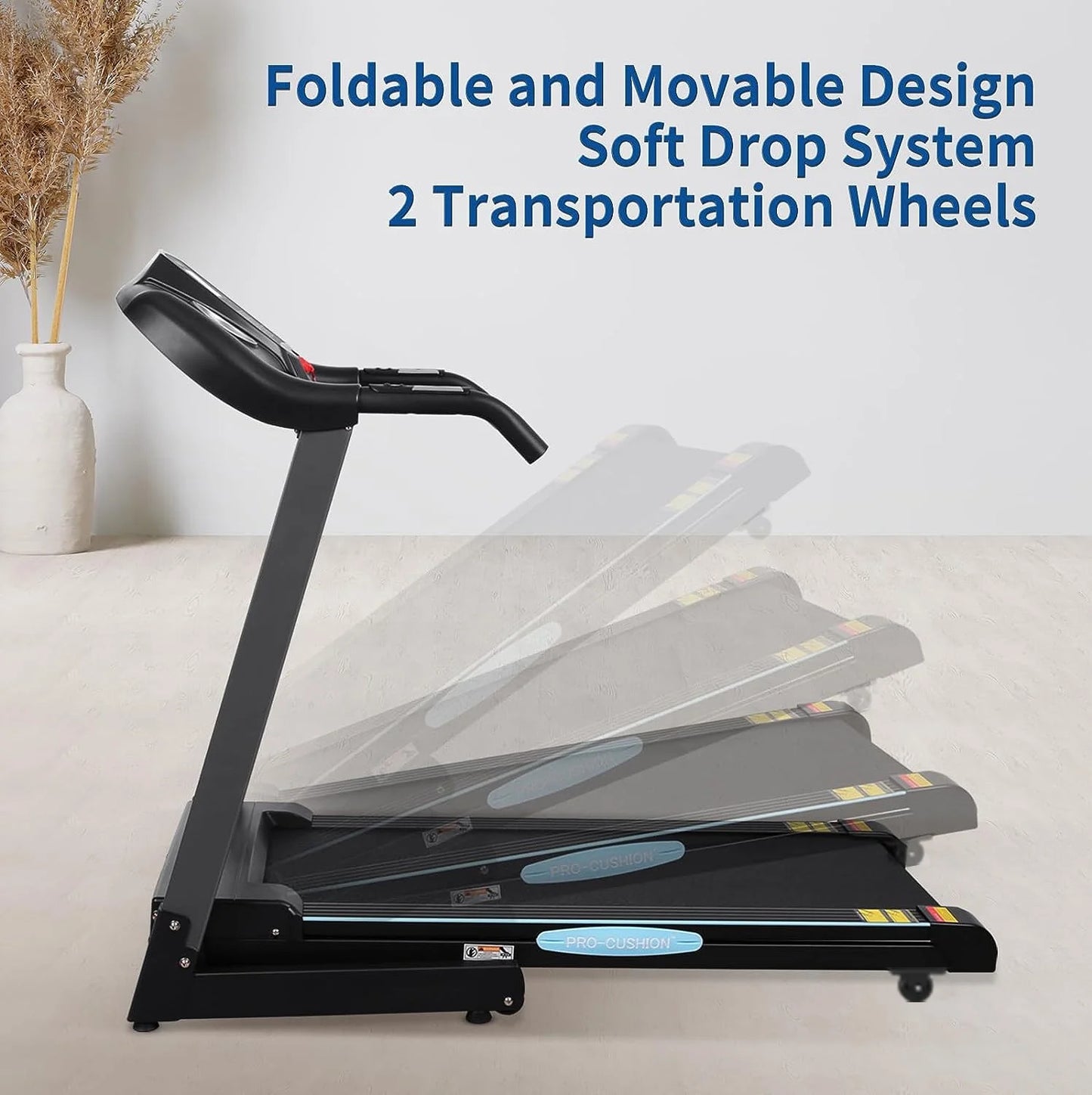 CLIMBRUN 2.5HP Folding Treadmill with Auto Incline