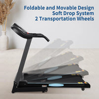 CLIMBRUN 2.5HP Folding Treadmill with Auto Incline