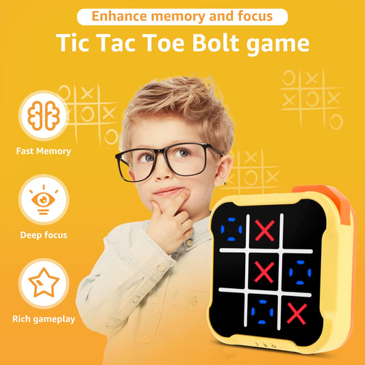 TicTac Bolt — 2-in-1 Electronic Strategy and Memory Game