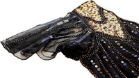 1920s Gatsby Inspired Sequin & Beads Flapper Dress