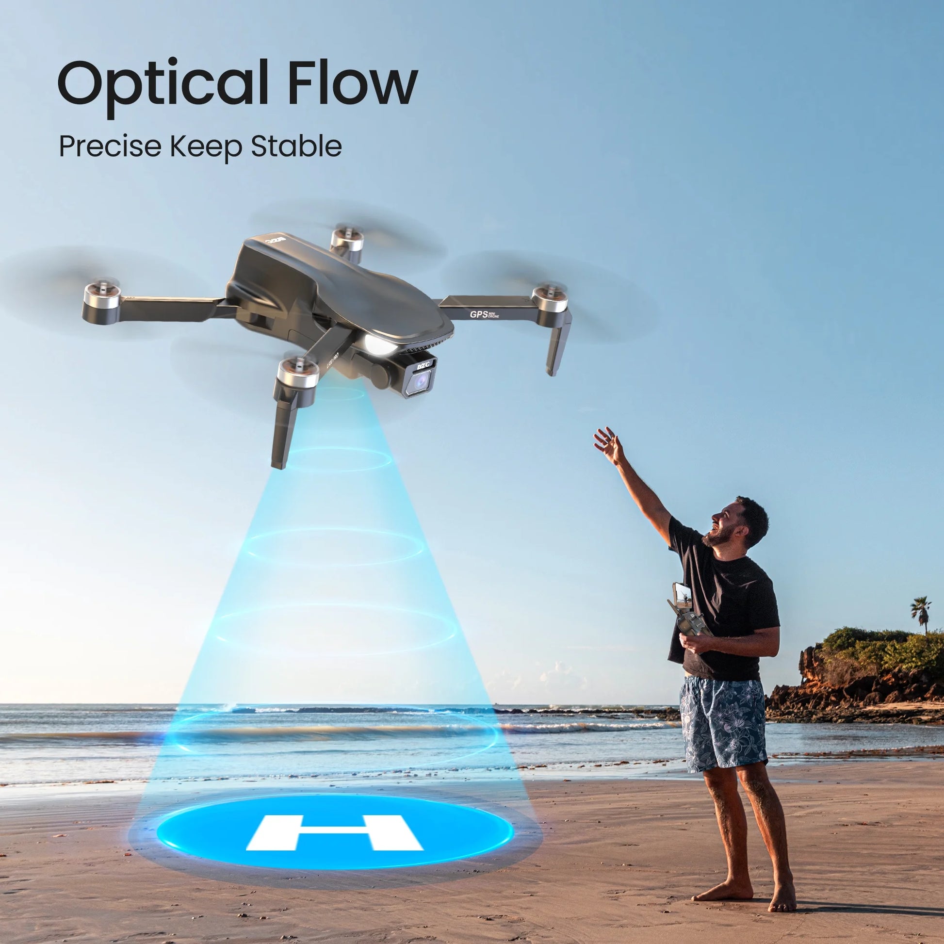 L500 Pro GPS Drone — 4K HD Camera, Brushless Motors, 5G WiFi FPV, Intelligent GPS Return, Dual Batteries