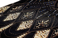 1920s Gatsby Inspired Sequin & Beads Flapper Dress