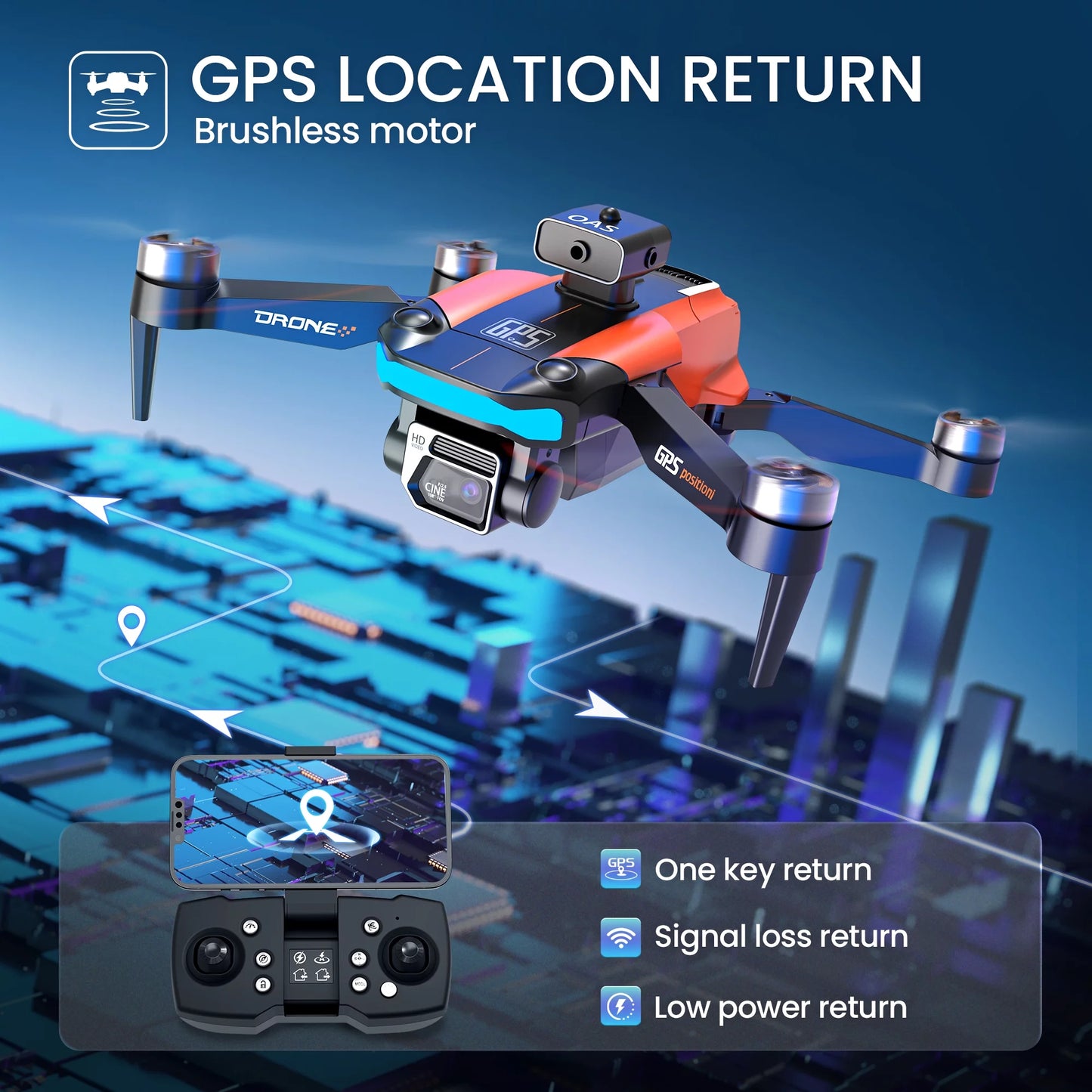 D99 GPS Drone — 8K UHD Camera, Foldable RC Quadcopter for Beginners and Adults