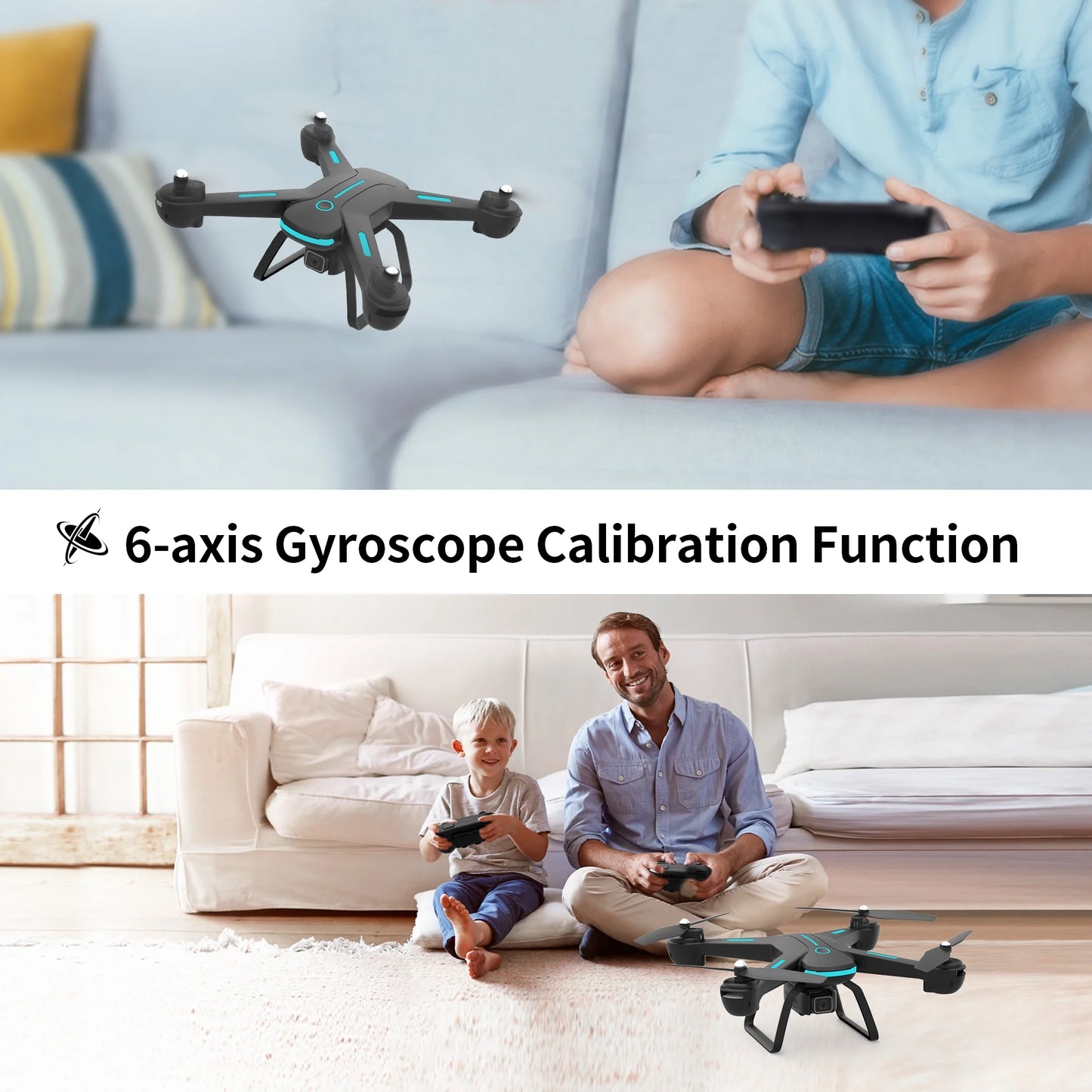 JY03 Drone — 1080P HD Camera FPV Quadcopter with Optical Flow Sensor and LED Lights