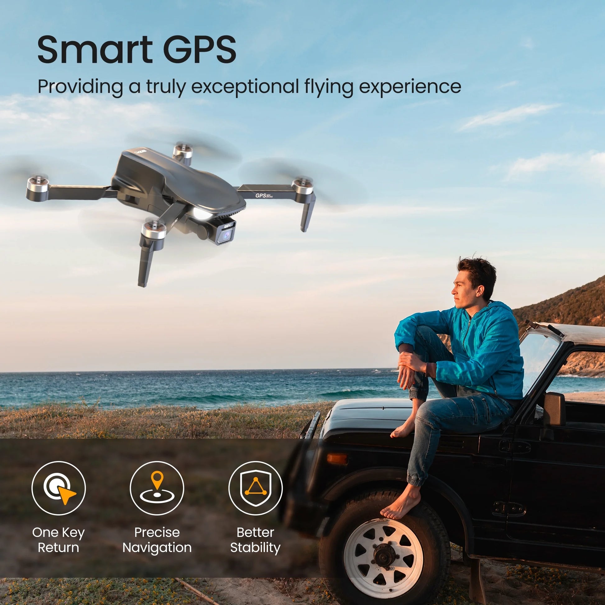 L500 Pro GPS Drone — 4K HD Camera, Brushless Motors, 5G WiFi FPV, Intelligent GPS Return, Dual Batteries
