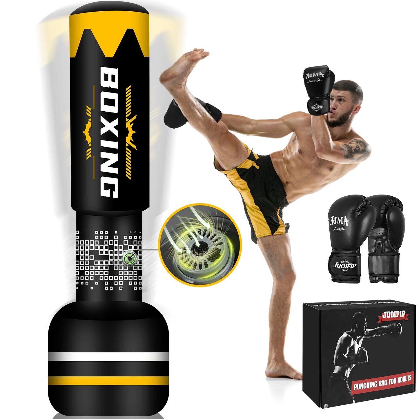 STRIKE+ Freestanding Boxing Bag Set