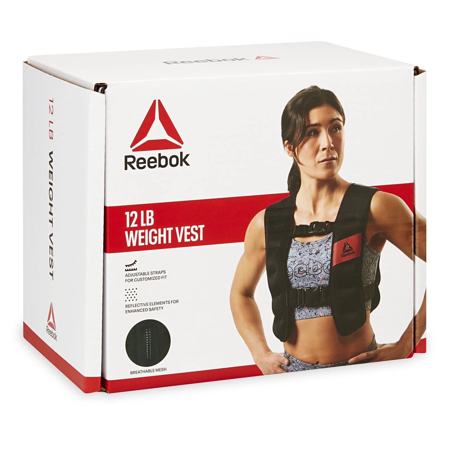 Reebok Weighted Vest 12Lb - 20Lb, Black
