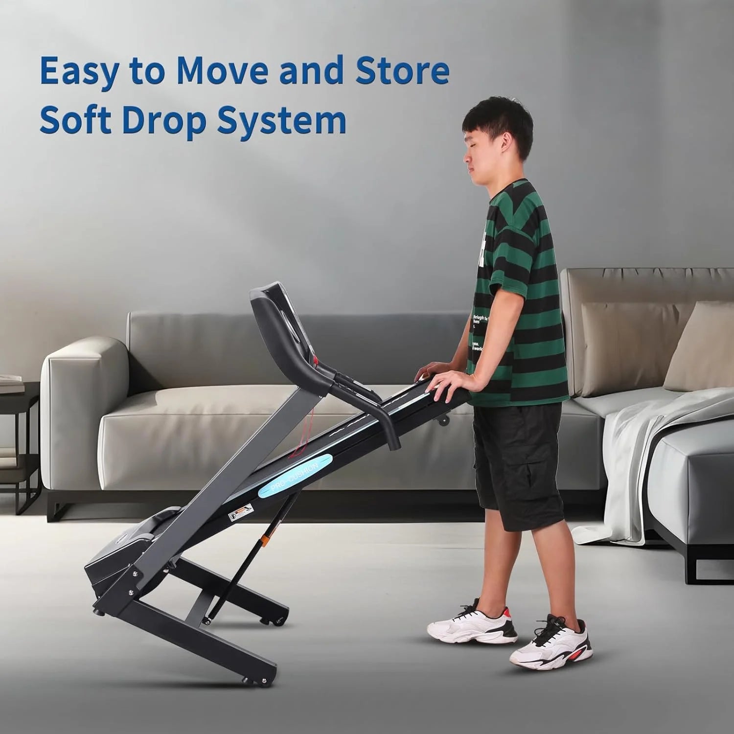 CLIMBRUN 2.5HP Folding Treadmill with Auto Incline