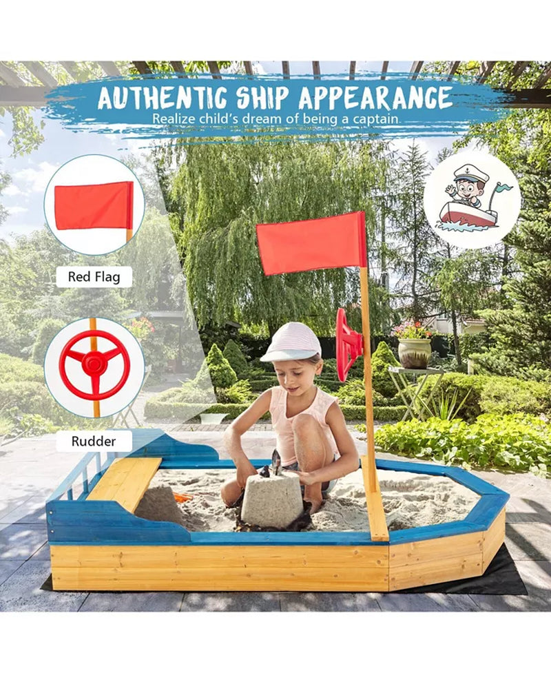 Pirate Ship Kids' Sandbox